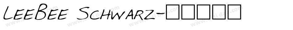 LeeBee Schwarz字体转换